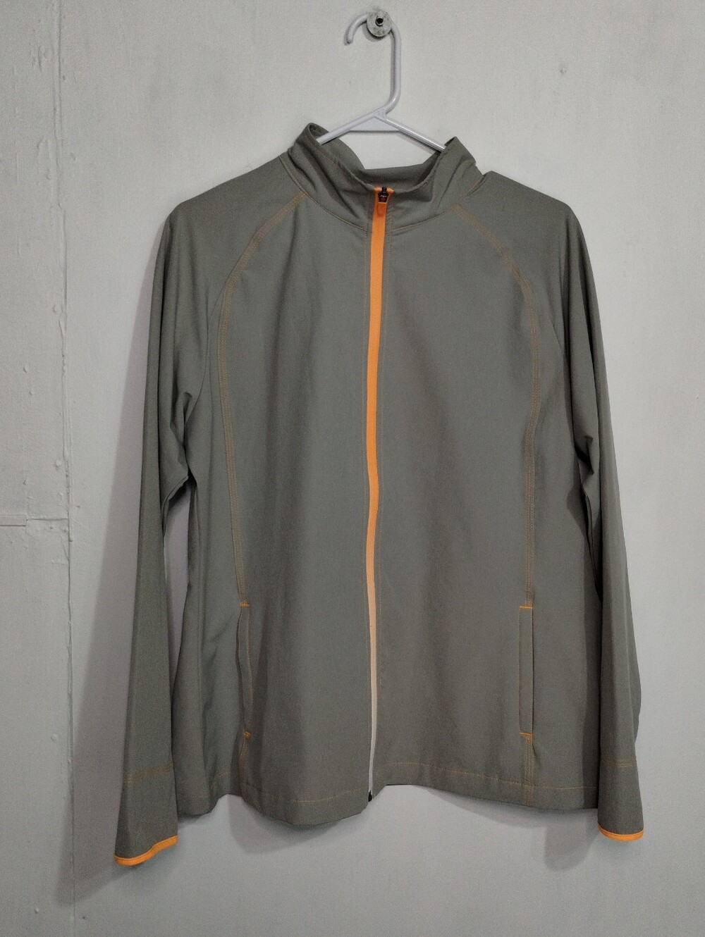 Slazenger Gray Jacket with Orange Trim